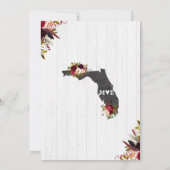 Invitation de mariage de destination en Floride (Dos)