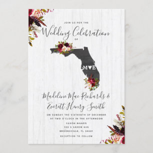 Invitation de mariage de destination en Floride