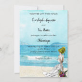 Invitation de mariage de destination illustrée per (Devant)