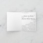 Invitation de mariage de destination Passeport & H (Intérieur)