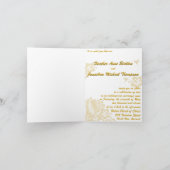 Invitation de mariage de destination Passeport & H (Intérieur)