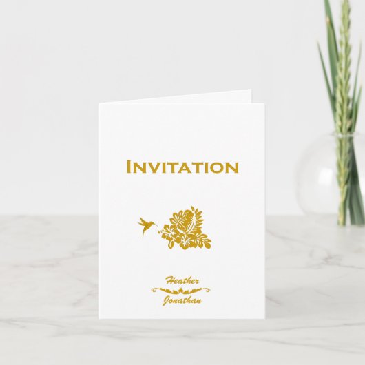 Invitation de mariage de destination Passeport & H (Devant)