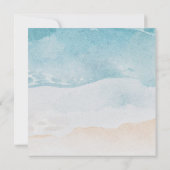 Invitation de mariage de destination tropicale (Dos)