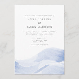 Invitation de mariage de destination - Vagues océa