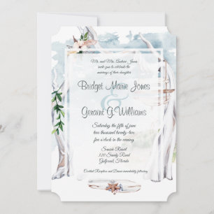 Invitation de mariage de Driftwood Arbor Beach