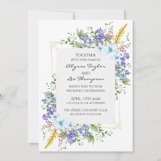 Invitation de mariage de Fantasy Game (Devant)