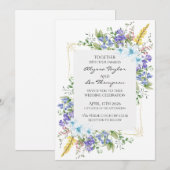 Invitation de mariage de Fantasy Game (Devant / Derrière)
