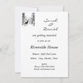 Invitation de mariage de fête de enterrement de vi (Dos)