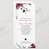 Invitation de mariage de fleurs de cerisier (Devant / Derrière)