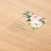 Invitation de mariage de fleurs de jardin jolies a (Poser)