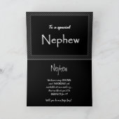 Invitation de mariage de garçon d'honneur neveu - (Intérieur)