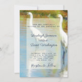 Invitation de mariage de héron (Devant)