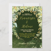Invitation de mariage de jardin (Devant)