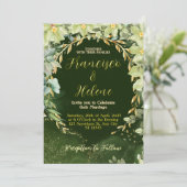 Invitation de mariage de jardin (Debout devant)