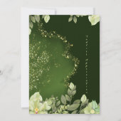 Invitation de mariage de jardin (Dos)