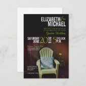 Invitation de mariage de jardin (Devant / Derrière)