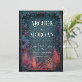 Invitation de mariage de jardin céleste (Debout devant)