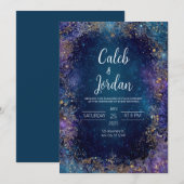 Invitation de mariage de jardin céleste (Devant / Derrière)