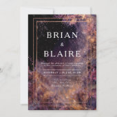 Invitation de mariage de jardin céleste (Devant)