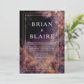 Invitation de mariage de jardin céleste (Debout devant)