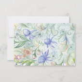 Invitation de mariage de jardin de conte de fée (Dos)