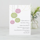 invitation de mariage de jour de lanternes de (Debout devant)