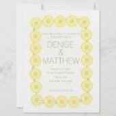 Invitation de mariage de la chaîne de marmite jaun (Devant)