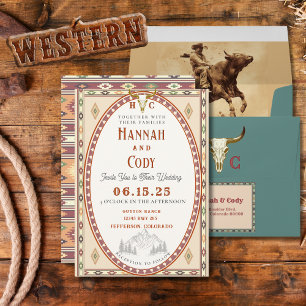Invitation de mariage de la Frontière du Vieux Oue