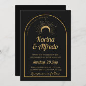 Invitation de mariage de la Lune céleste (Devant / Derrière)