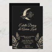 Invitation de mariage de la Lune céleste (Devant / Derrière)