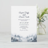 Invitation de mariage de la montagne brumeuse (Debout devant)