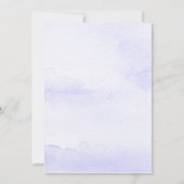 Invitation de mariage de l'aquarelle Lavender (Dos)