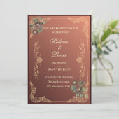 Invitation de mariage de luxe (Debout devant)