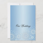 Invitation de mariage de luxe White Snowflakes (Dos)