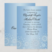 Invitation de mariage de luxe White Snowflakes (Devant / Derrière)