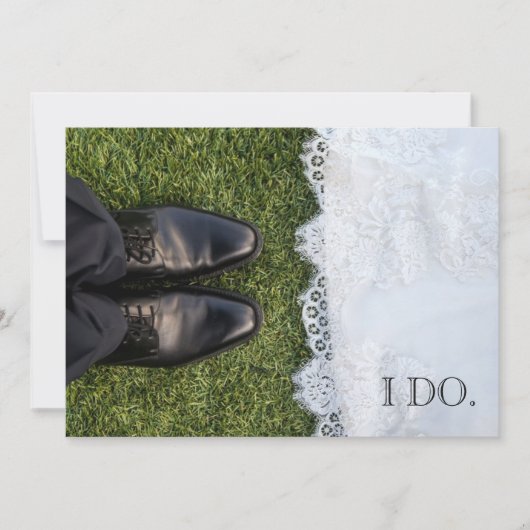 Invitation de mariage de mariée et de chambre (Devant)