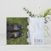 Invitation de mariage de mariée et de chambre (Debout devant)