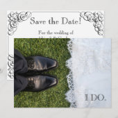 Invitation de mariage de mariée et de chambre (Devant / Derrière)