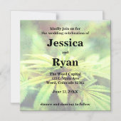 Invitation de mariage de mauvaises herbes (Recto)