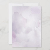 Invitation de mariage de morada aquarelle (Dos)