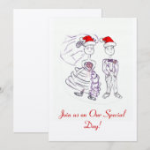 Invitation de mariage de Noël (Devant / Derrière)