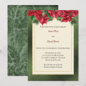 Invitation de mariage de Noël (Devant / Derrière)