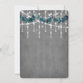 Invitation de mariage de Noël en hiver (Dos)