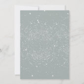 Invitation de mariage de Noël enneigé en hiver à d (Dos)