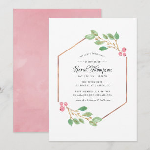 Invitation de mariage de Noël géométrique à l'aqua