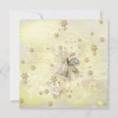 Invitation de mariage de Noël Gold Bell (Dos)