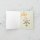 Invitation de mariage de palme fleurie Boho géomét (Intérieur)