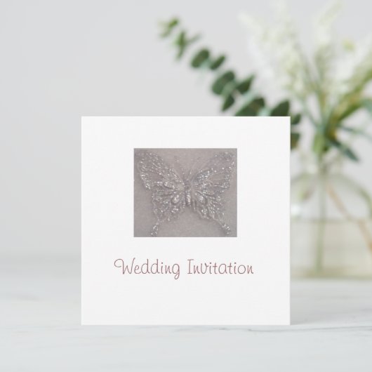 Invitation de mariage de papillon (Debout devant)