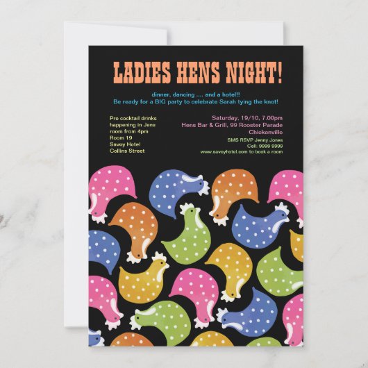 Invitation de mariage de partie de Bachelorette de (Devant)
