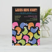 Invitation de mariage de partie de Bachelorette de (Debout devant)